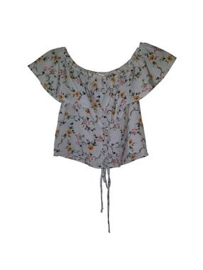 Miley & Molly Off The Shoulder Cropped Top Large